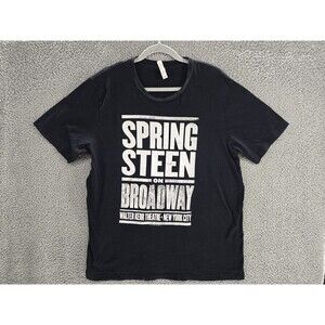 Springsteen On Broadway Shirt Mens XL Black Walter Kerr Theatre NYC Concert Tee